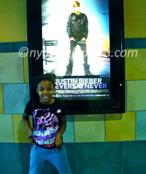 Seeing Justin Beiber Never Say Never Movie