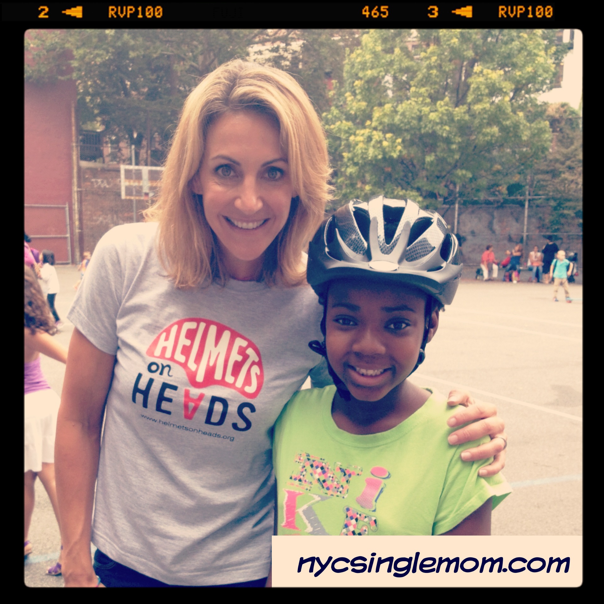 Helmets on Head, Schwinn Bikes