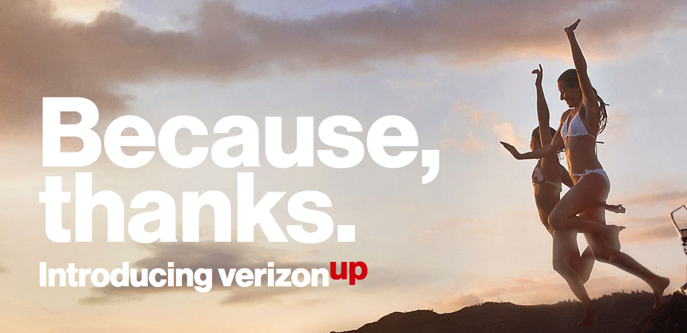 Verizon up