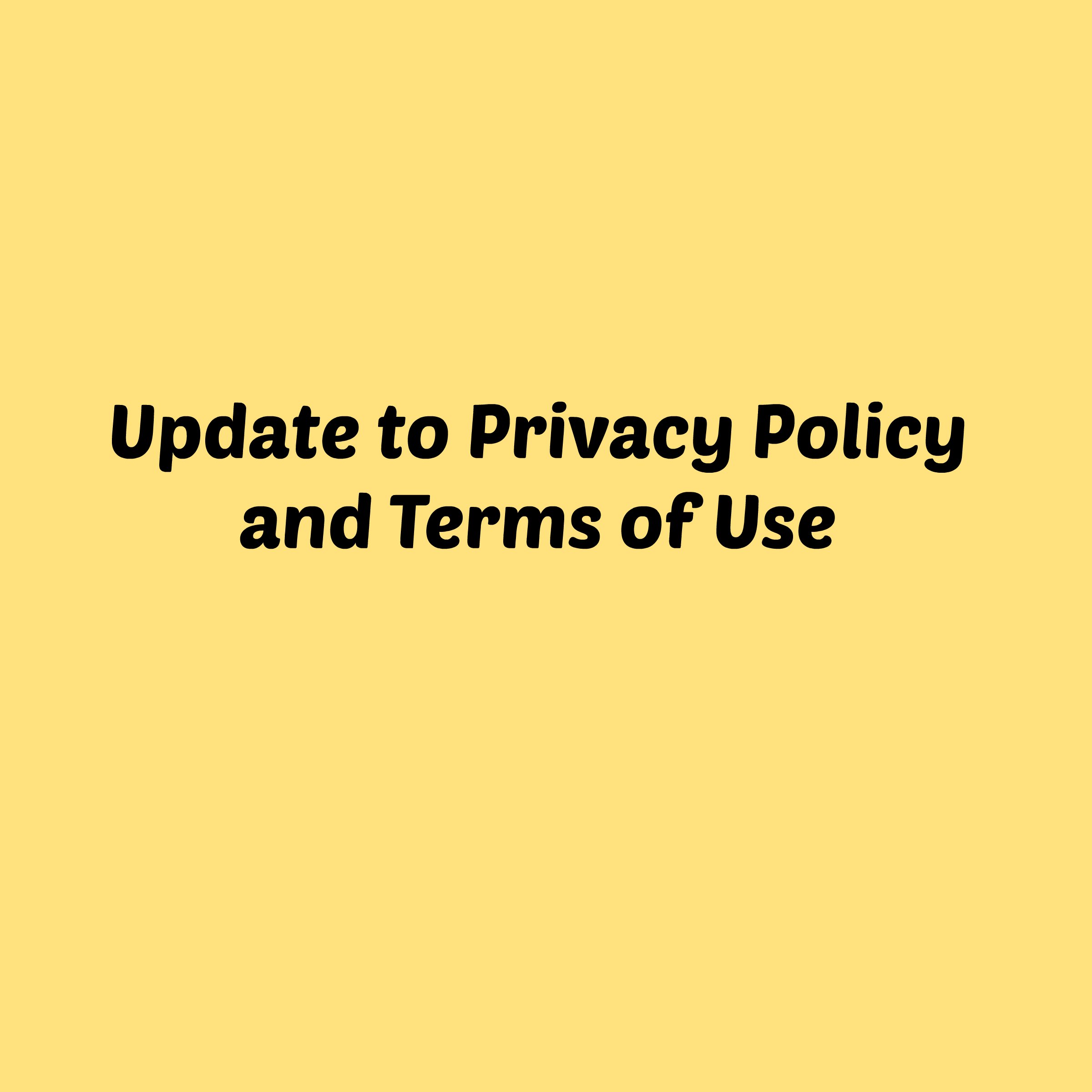 Updates To Our Privacy Policy And Terms Of Use- NYC Single Mom