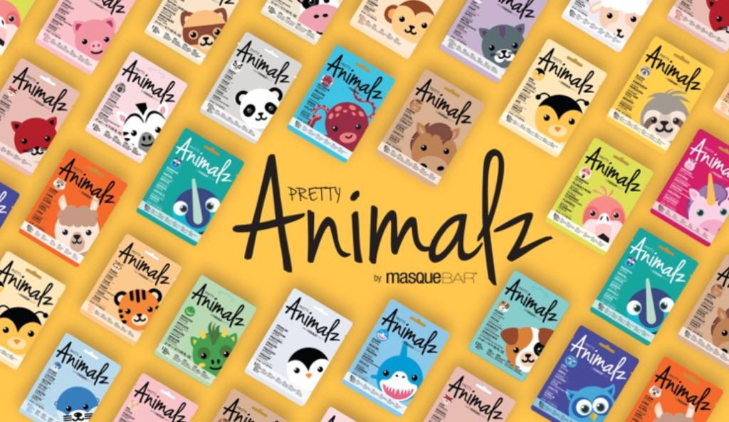 "MasqueBar Animalz Collection, Sheet Masks"