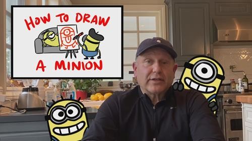 "how to draw a minion"